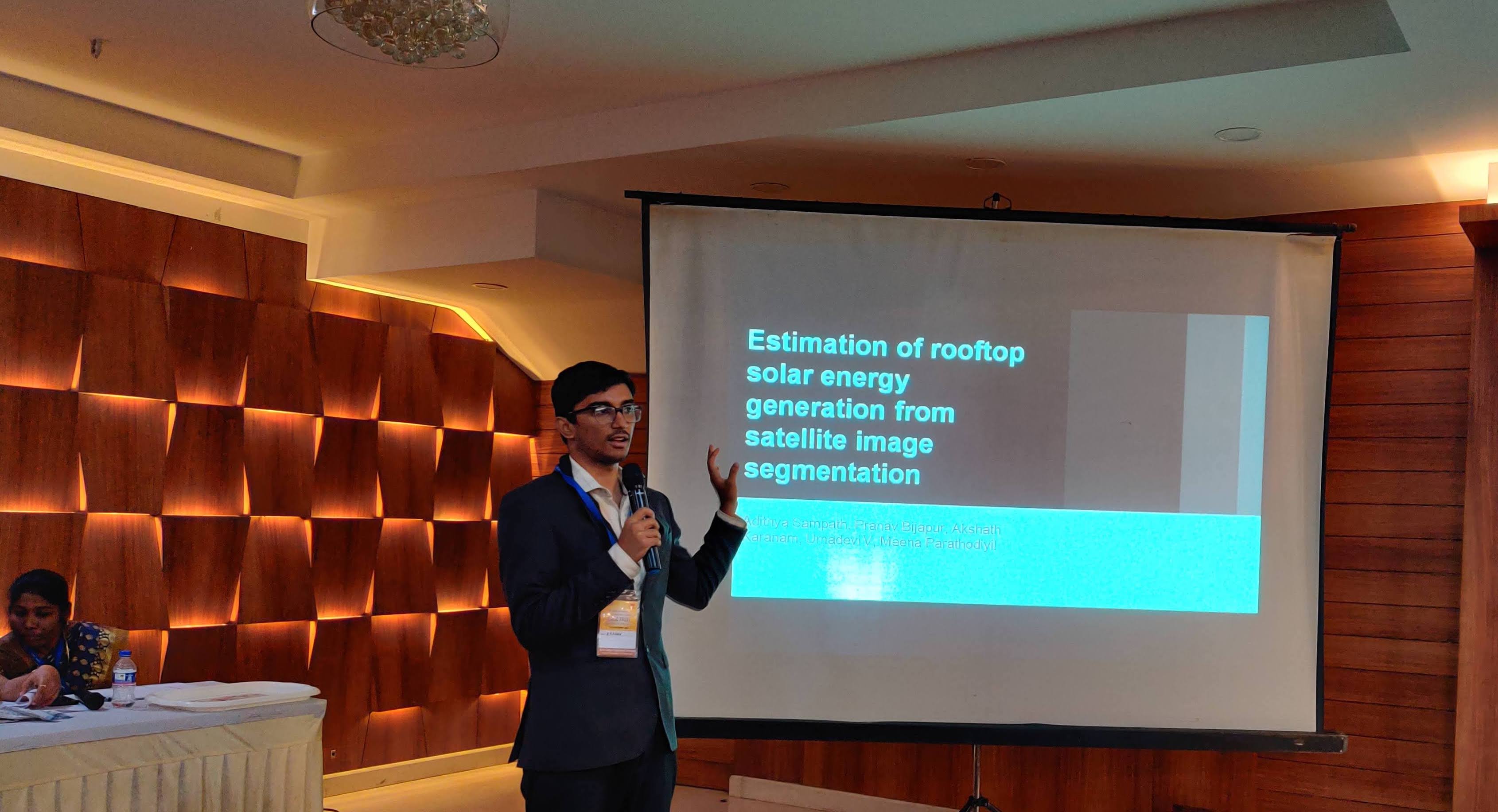 Pranav presenting his paper at IEEE IACC 2019