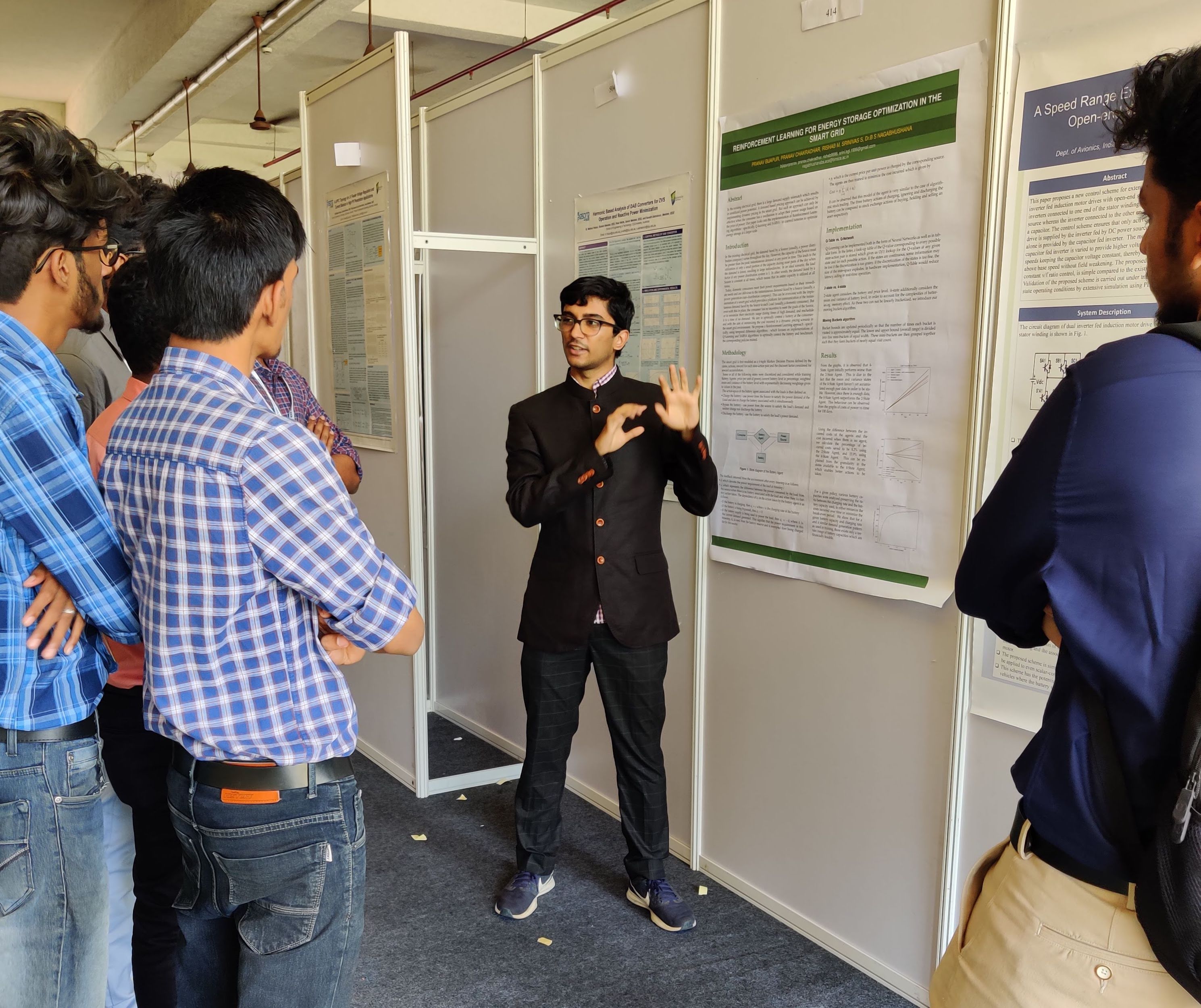 Pranav presenting his paper at IEEE PESGRE 2020